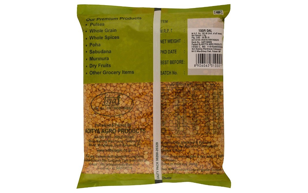 Kitchen King Toor Dal    Pack  1 kilogram